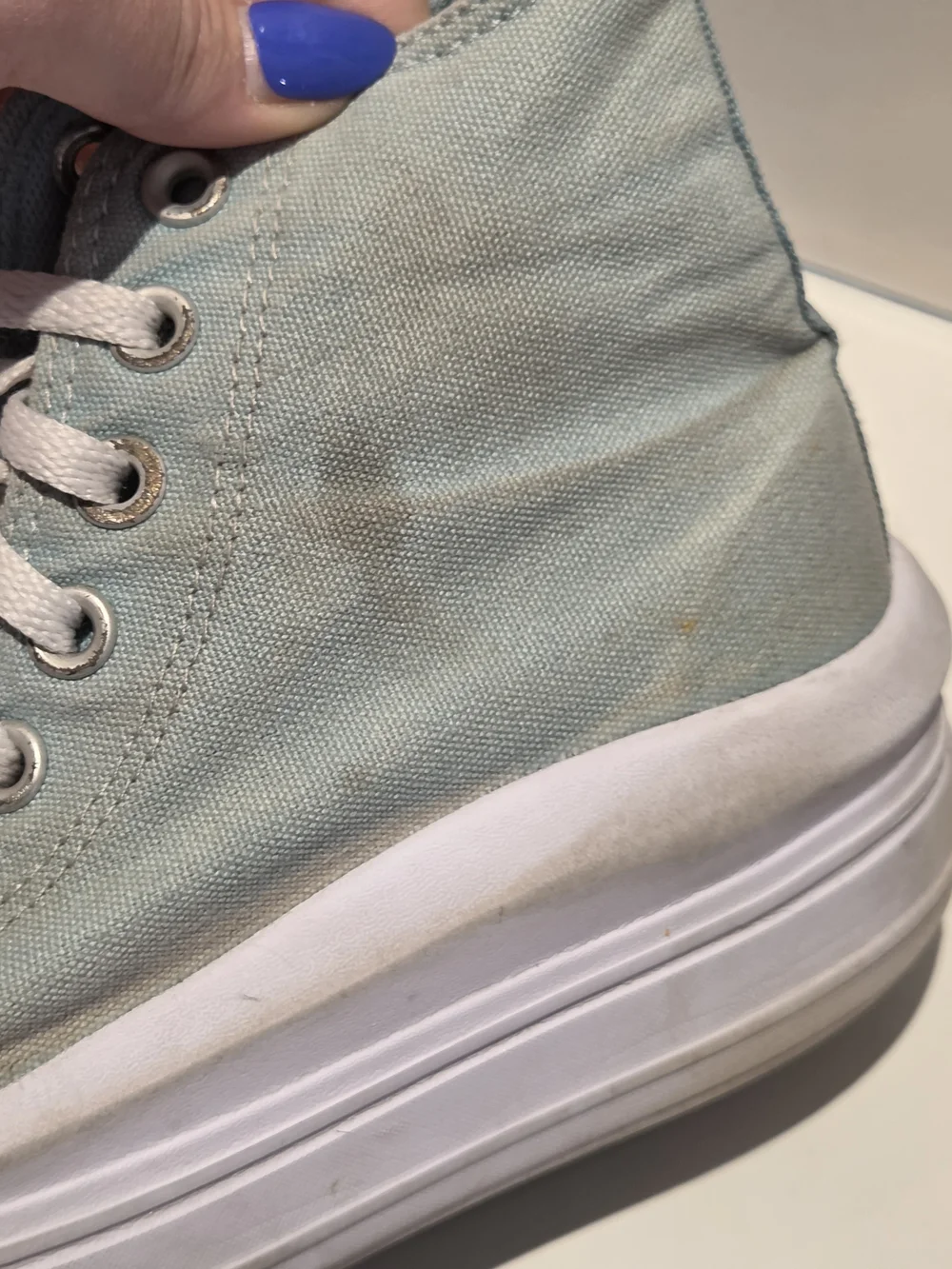 Converse Girls Size 5 Platform High Top All Star Turquoise Aqua Chuck Taylor